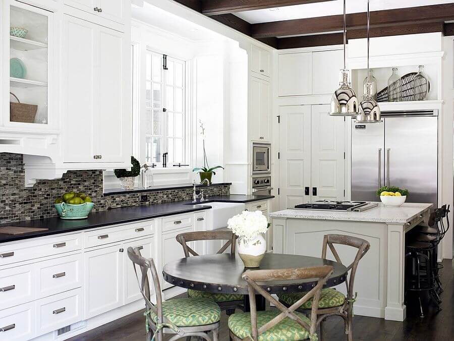Фото: Кухни стильные белого цвета дизайн