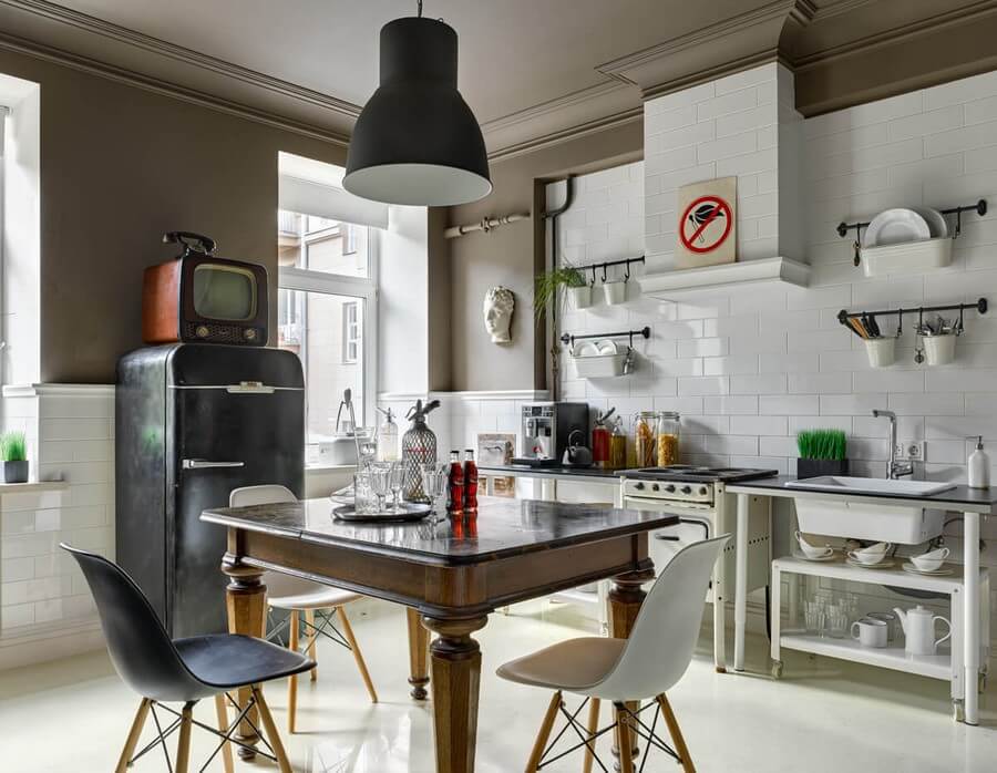 Фото: Дизайн кухни без кухонного гарнитура