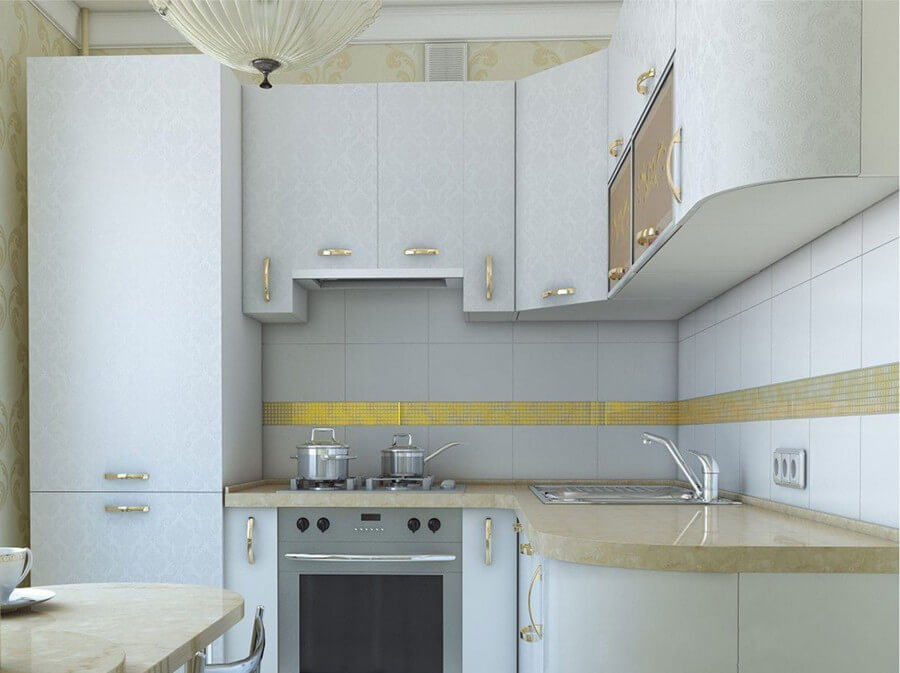 Фото: Дизайн кухни котел отопления