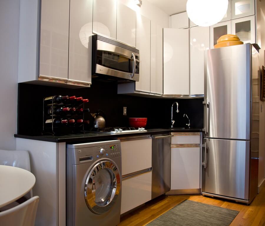 Фото: кухни со стиральной машиной дизайн