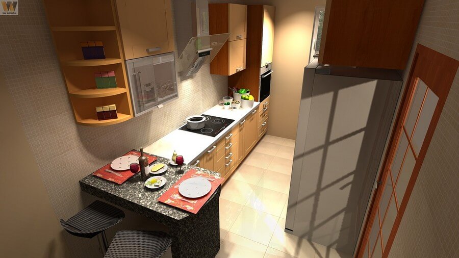 Фото: Пример дизайна кухни 10 метров